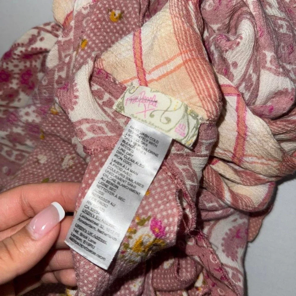 Free People American Pie Patchwork Kimono – Creme Combo Free People